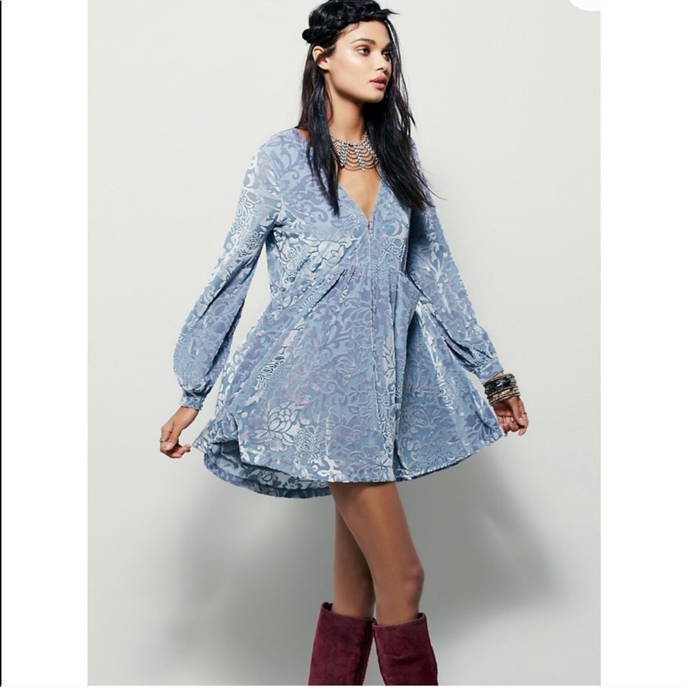 Free People All Night Long Mini Dress